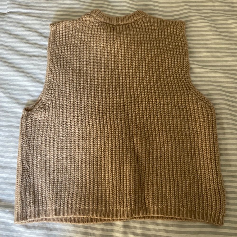 NWOT Mango Chunky Knit Sweater Vest - Picture 3 of 6